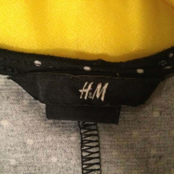 H & M Black Dress with White Polka dots and Crisscross back strap - Picture 9 of 12